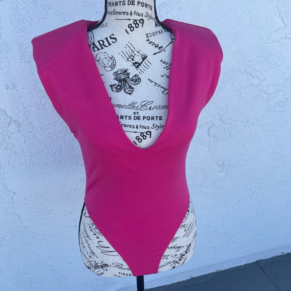 Zara body suit with shoulder pads